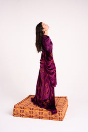 The Hilal Embroidered Velvet Cardigan