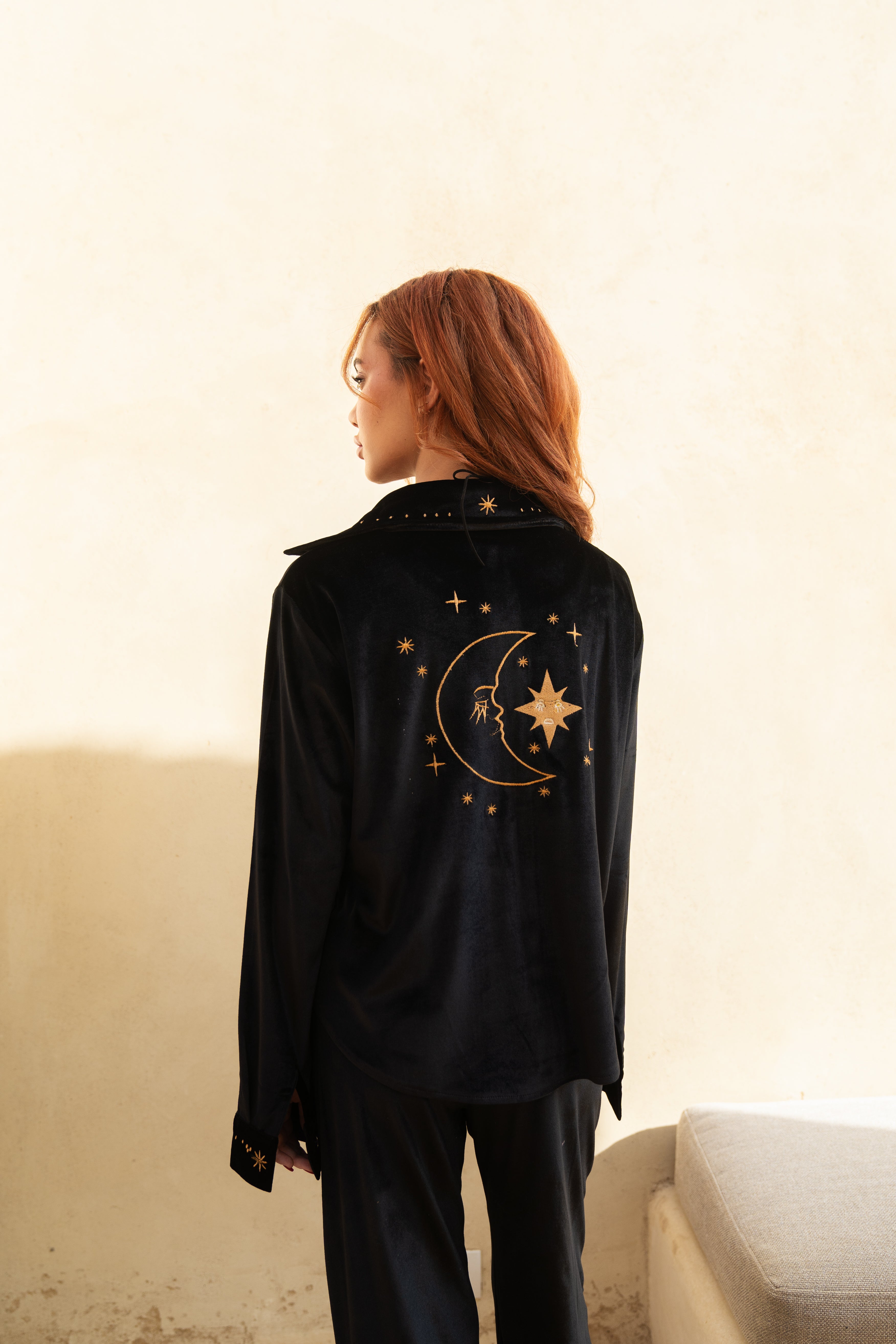 Layaly Ramadan Velvet Set - Black