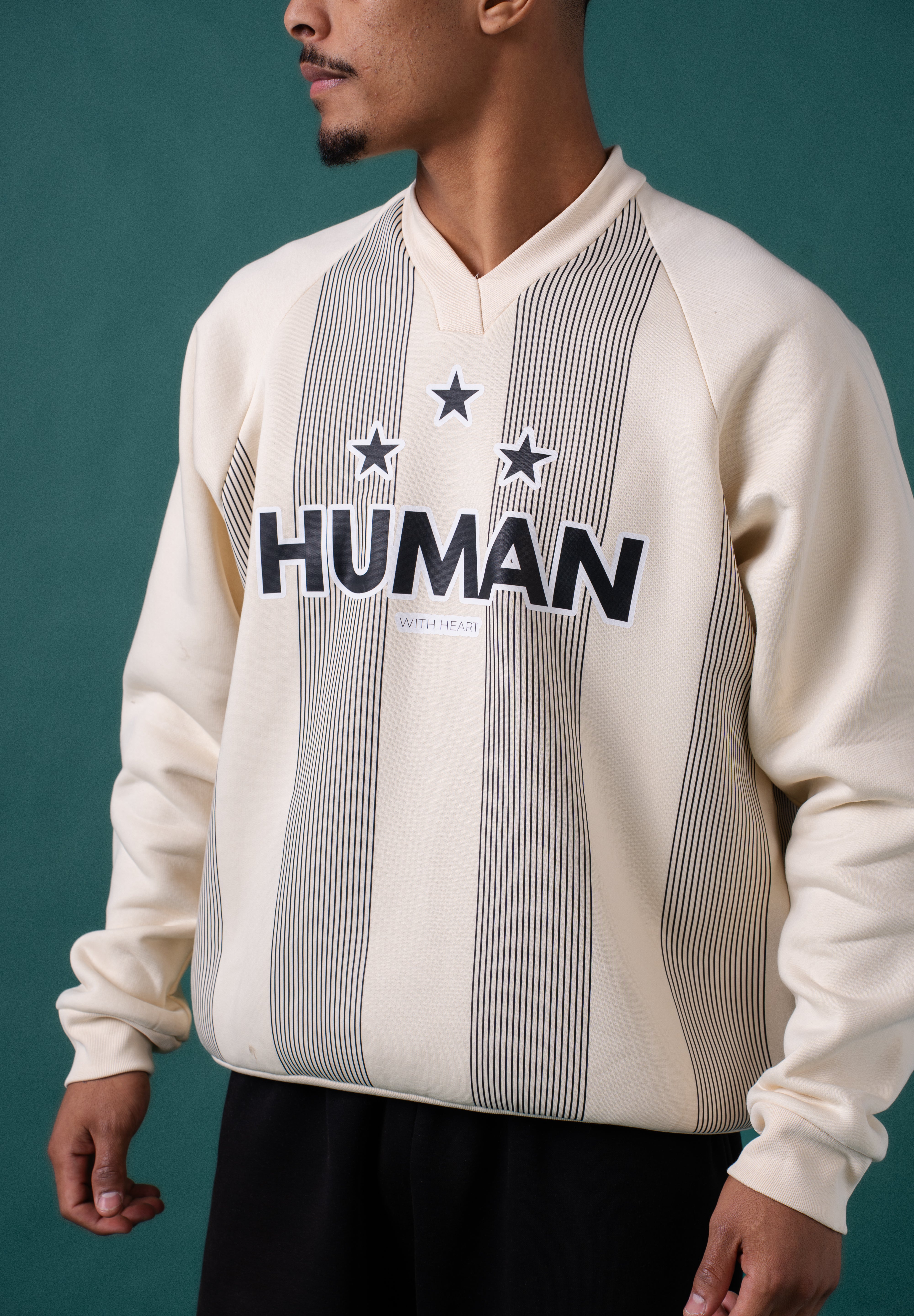 Human Mark Sweatshirt - Creme