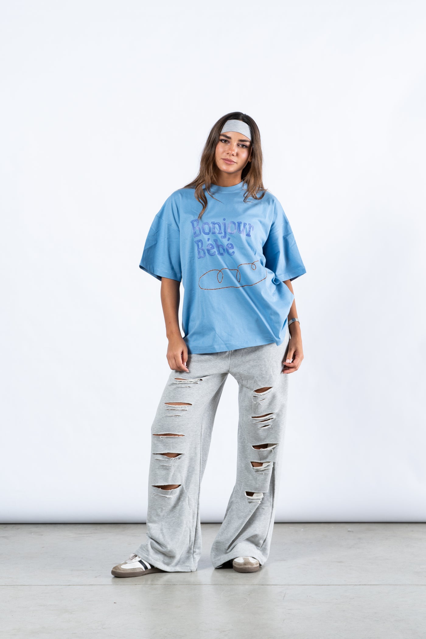 Wide Leg Ripped Sweats