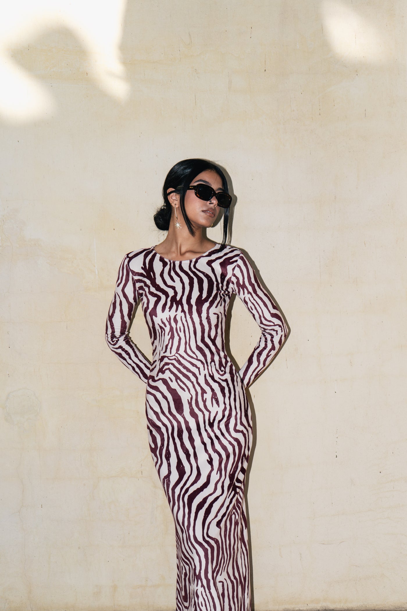 Velvet Zebra dress