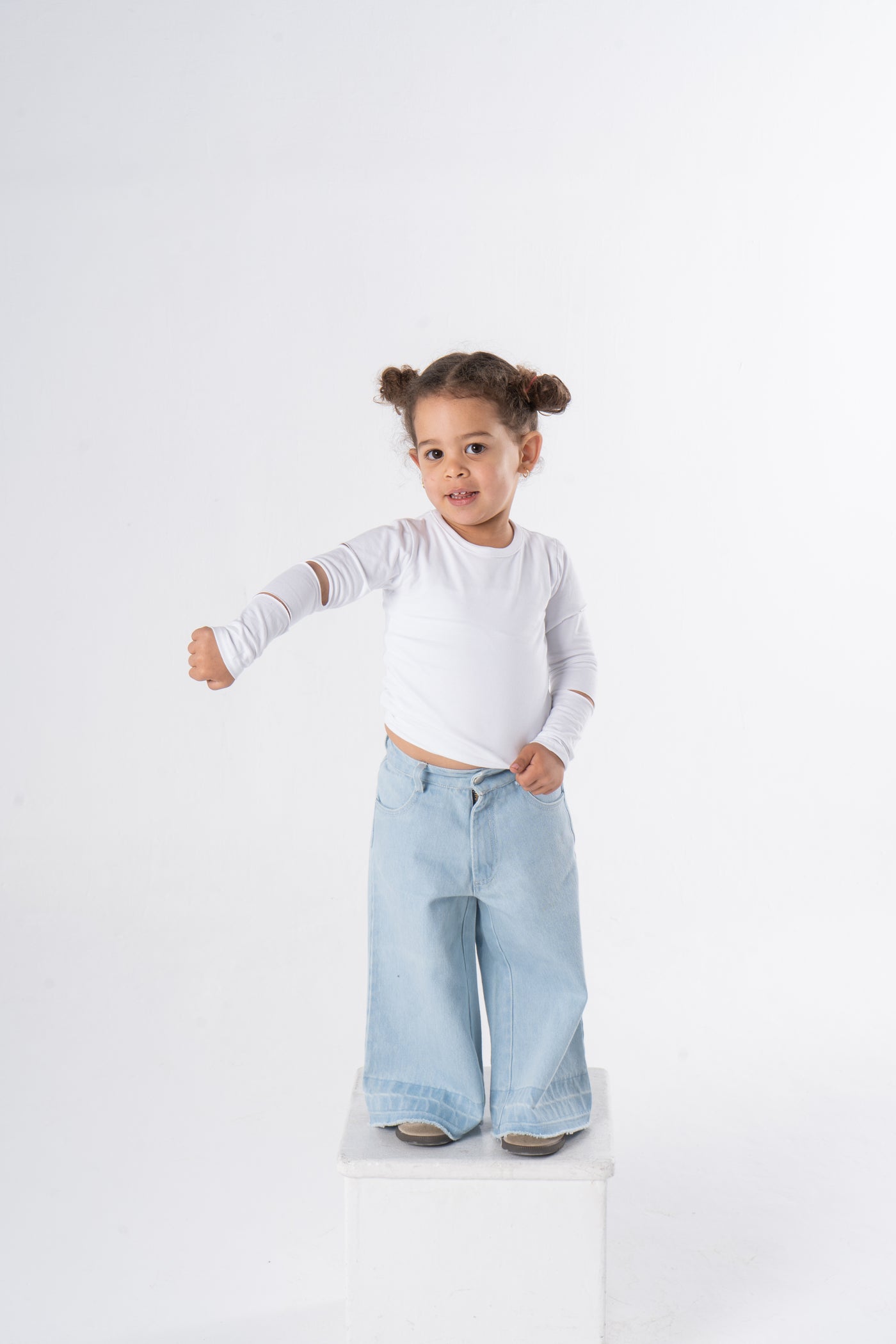 Kids Wide leg denim