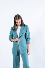 Trimmed Blazer