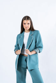 Trimmed Blazer