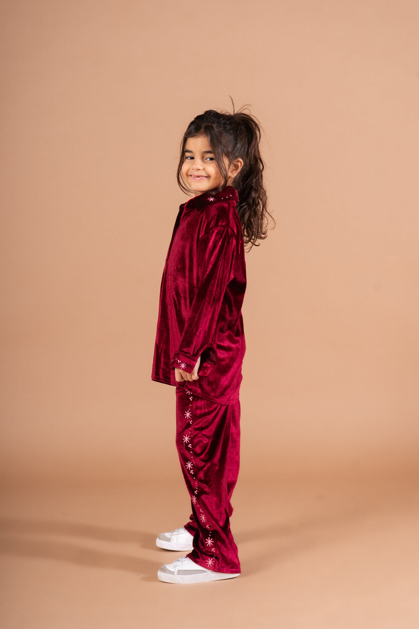 Kids Layaly Ramadan Velvet Set