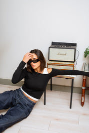 Off-Shoulder Layer Top