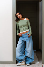 Off-Shoulder Layer Top