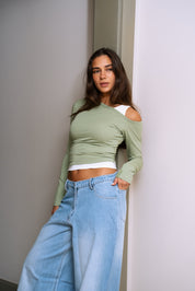 Off-Shoulder Layer Top