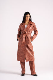 The Brick Leather Coat