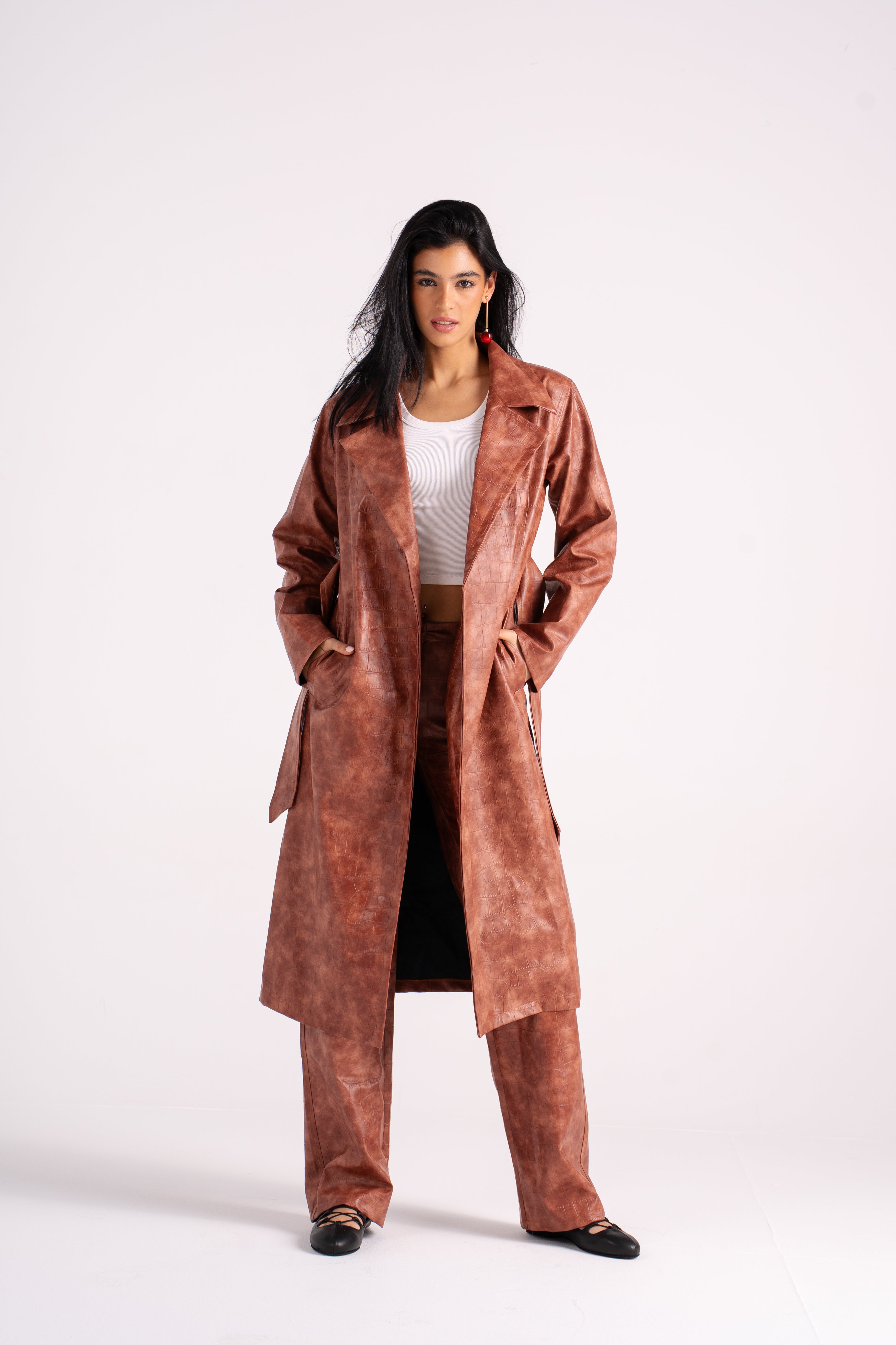 The Brick Leather Coat