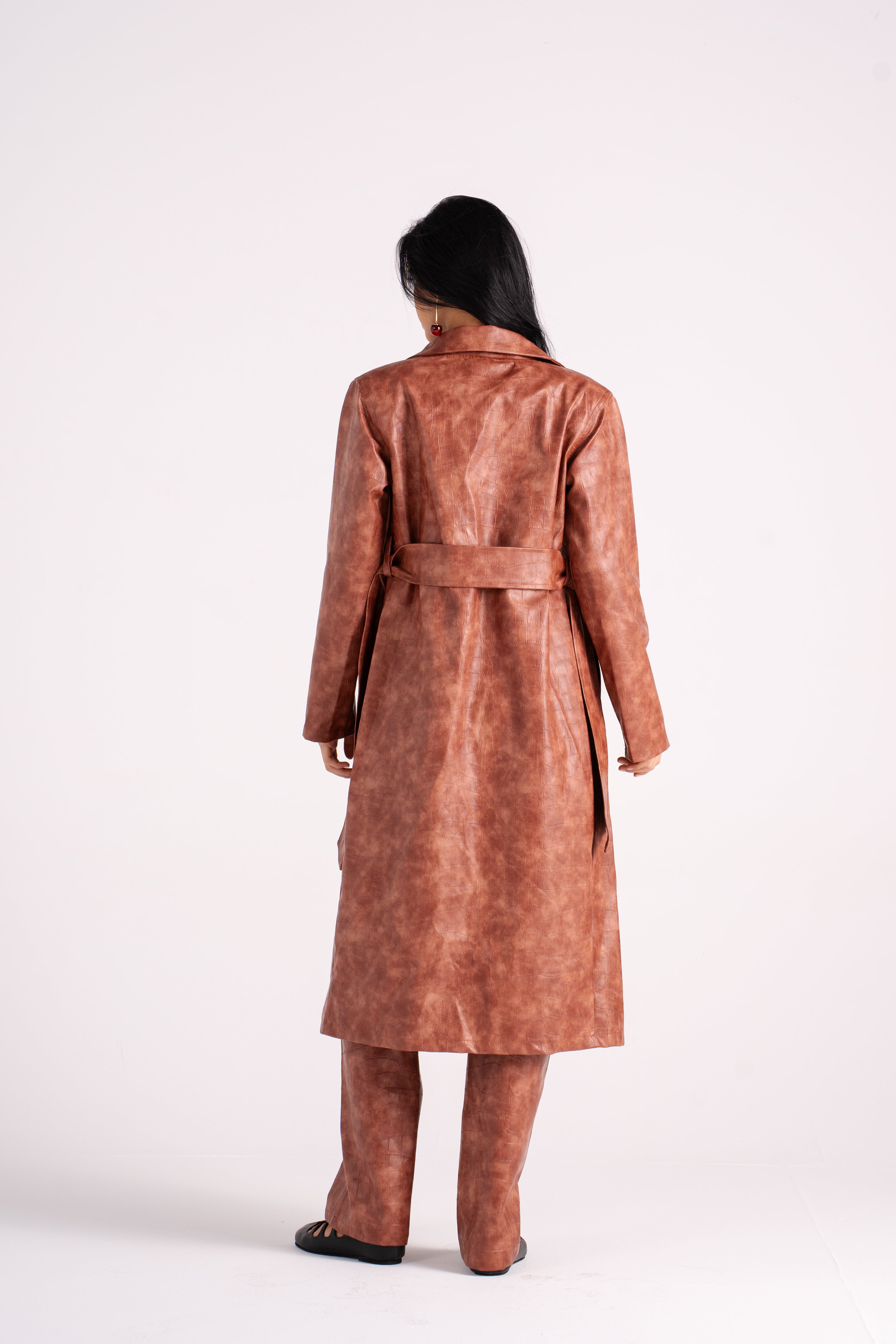 The Brick Leather Coat