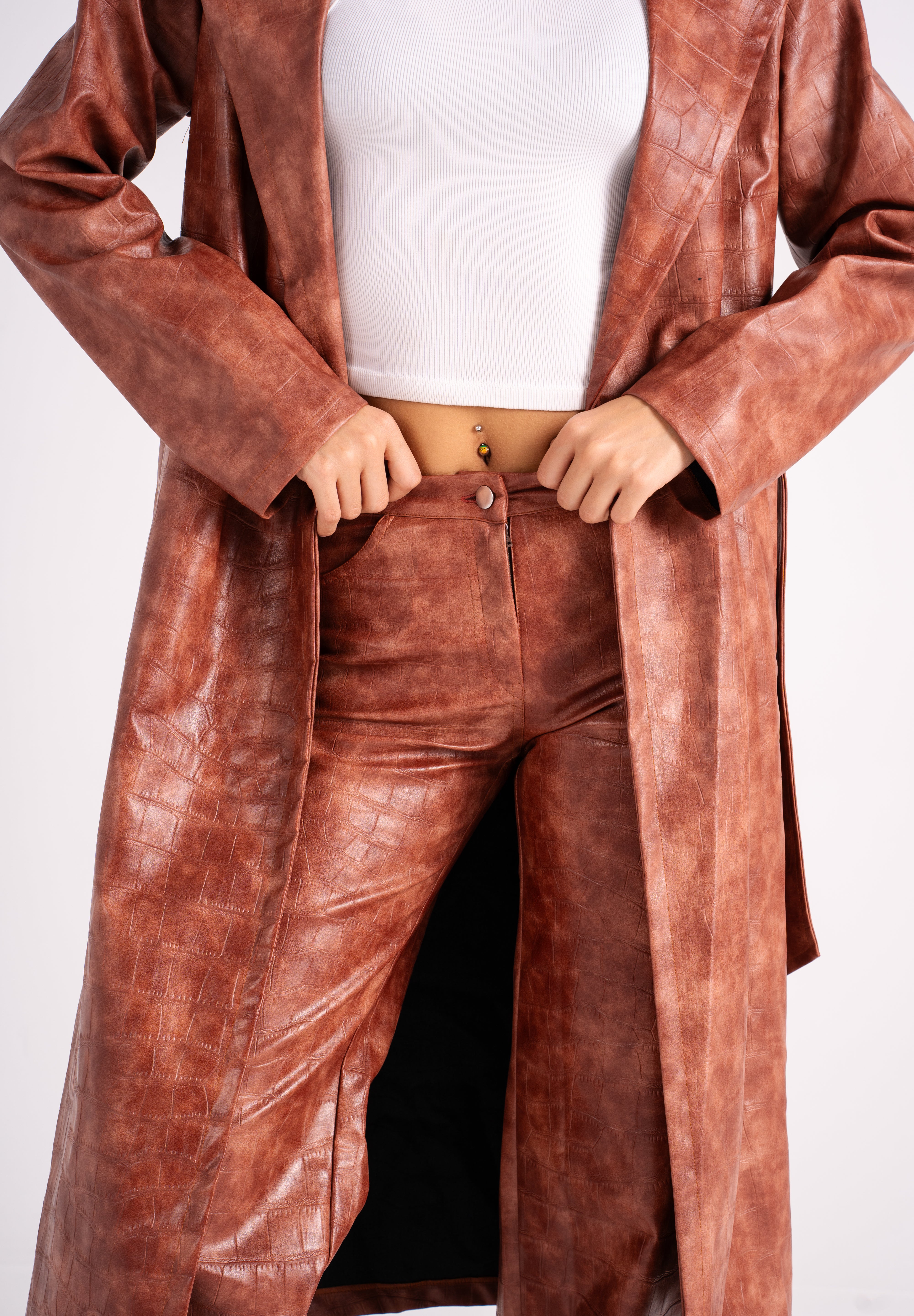The Brick Leather Pants