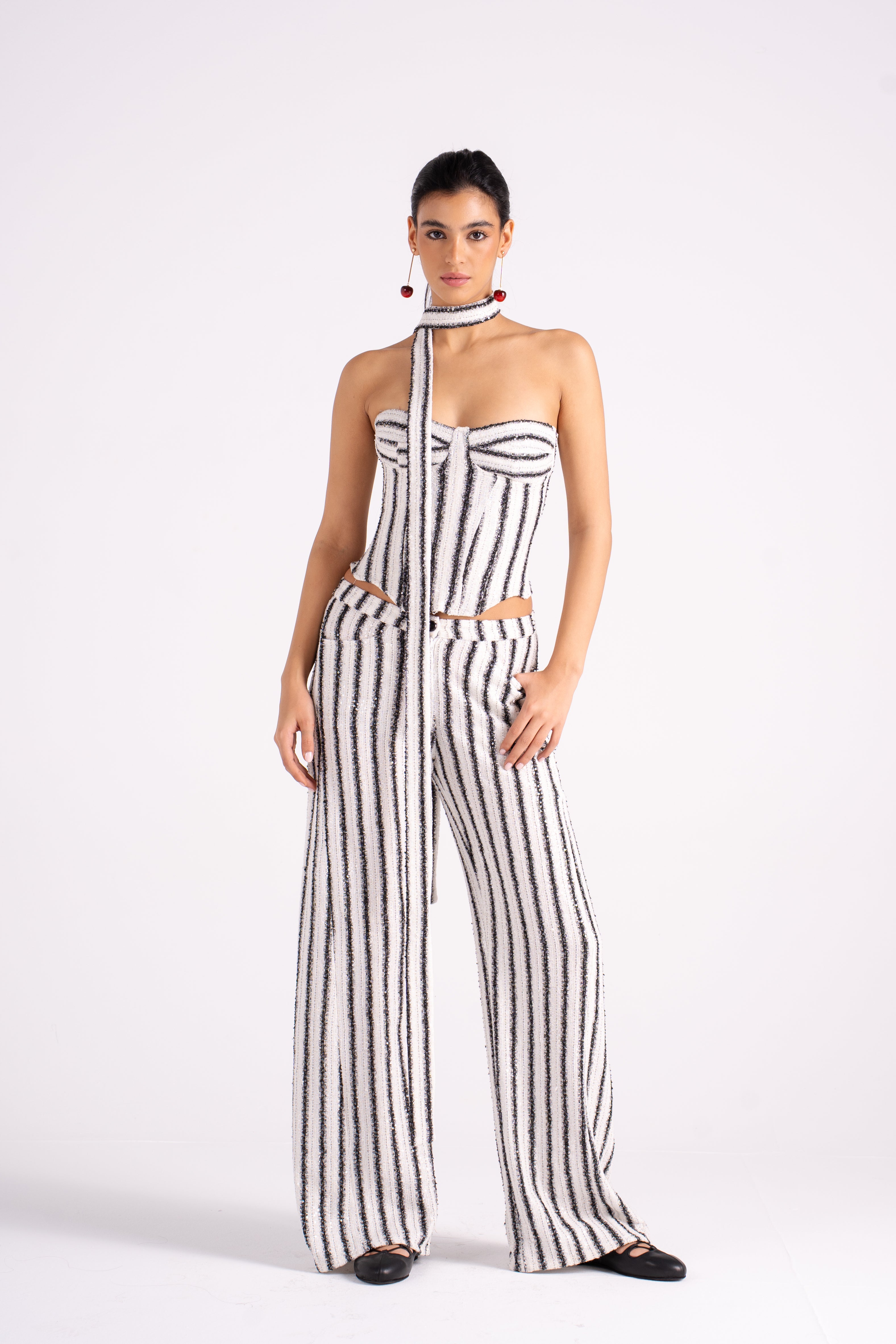 The Bling Striped Pants