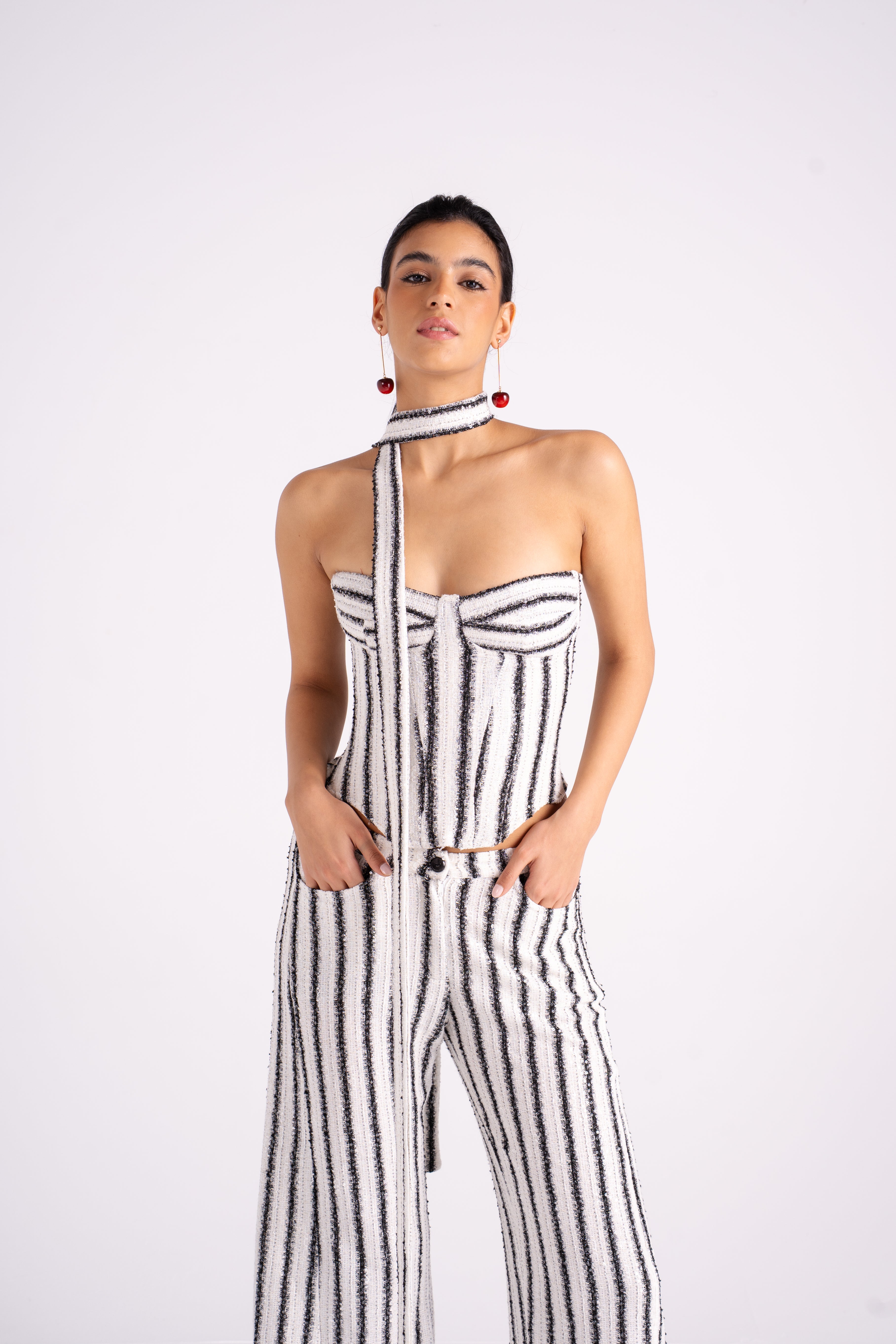 The Bling Striped Bustier