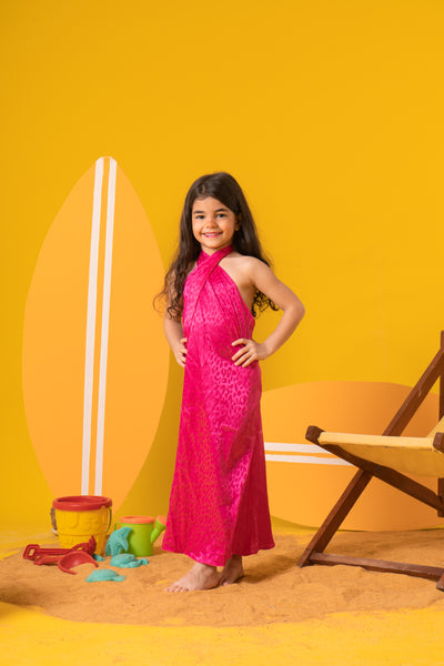 Kids Pink Backless Dress