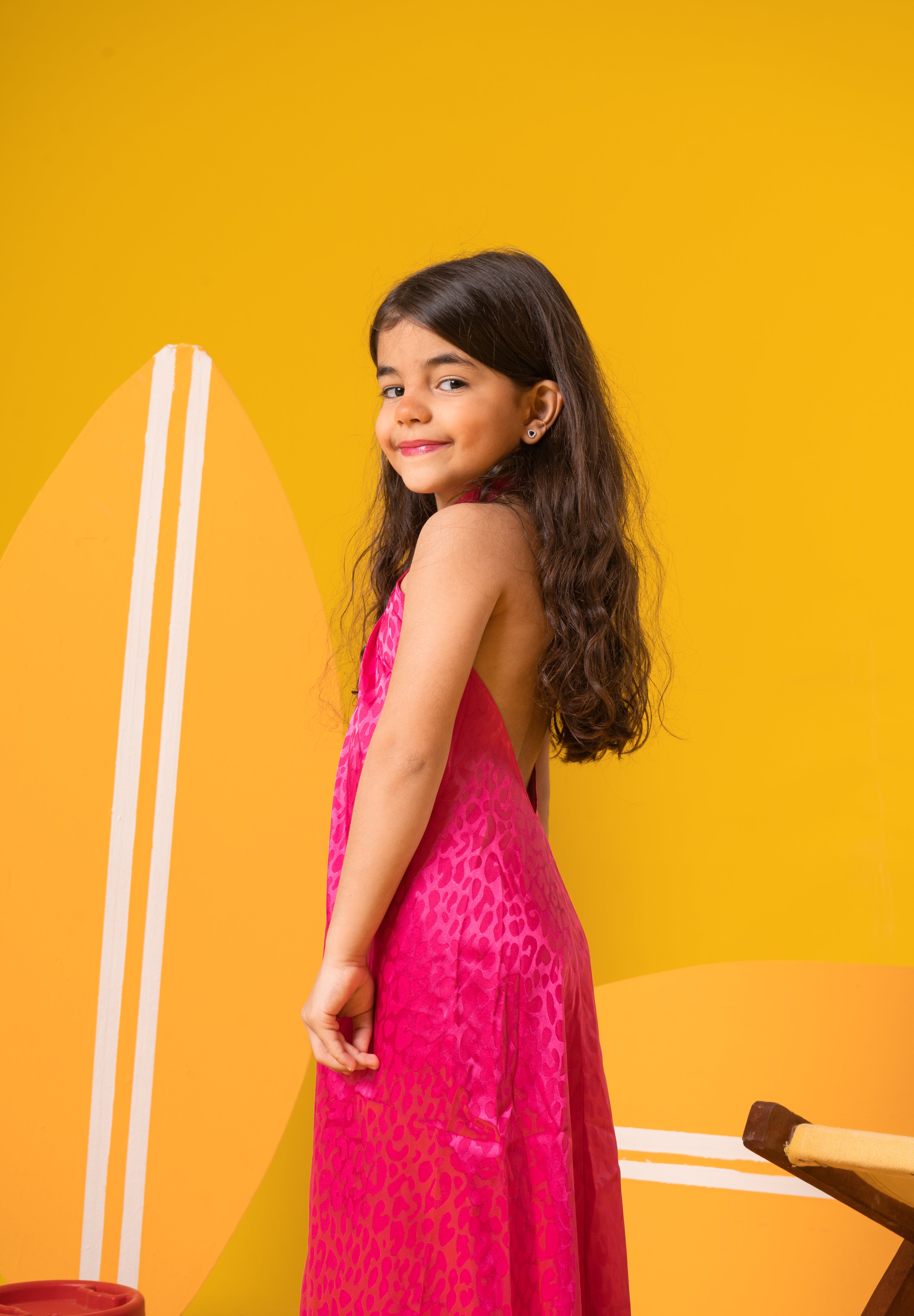 Kids Pink Backless Dress