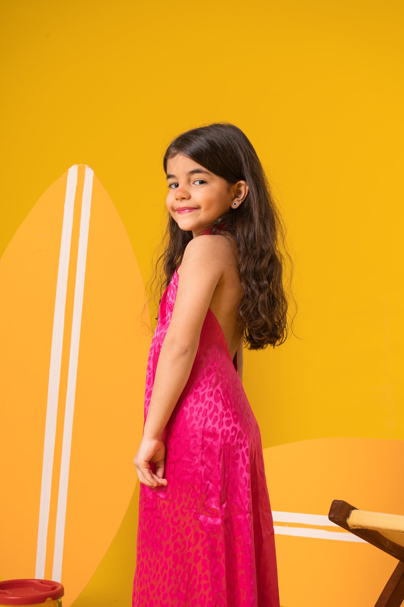 Kids Pink Backless Dress