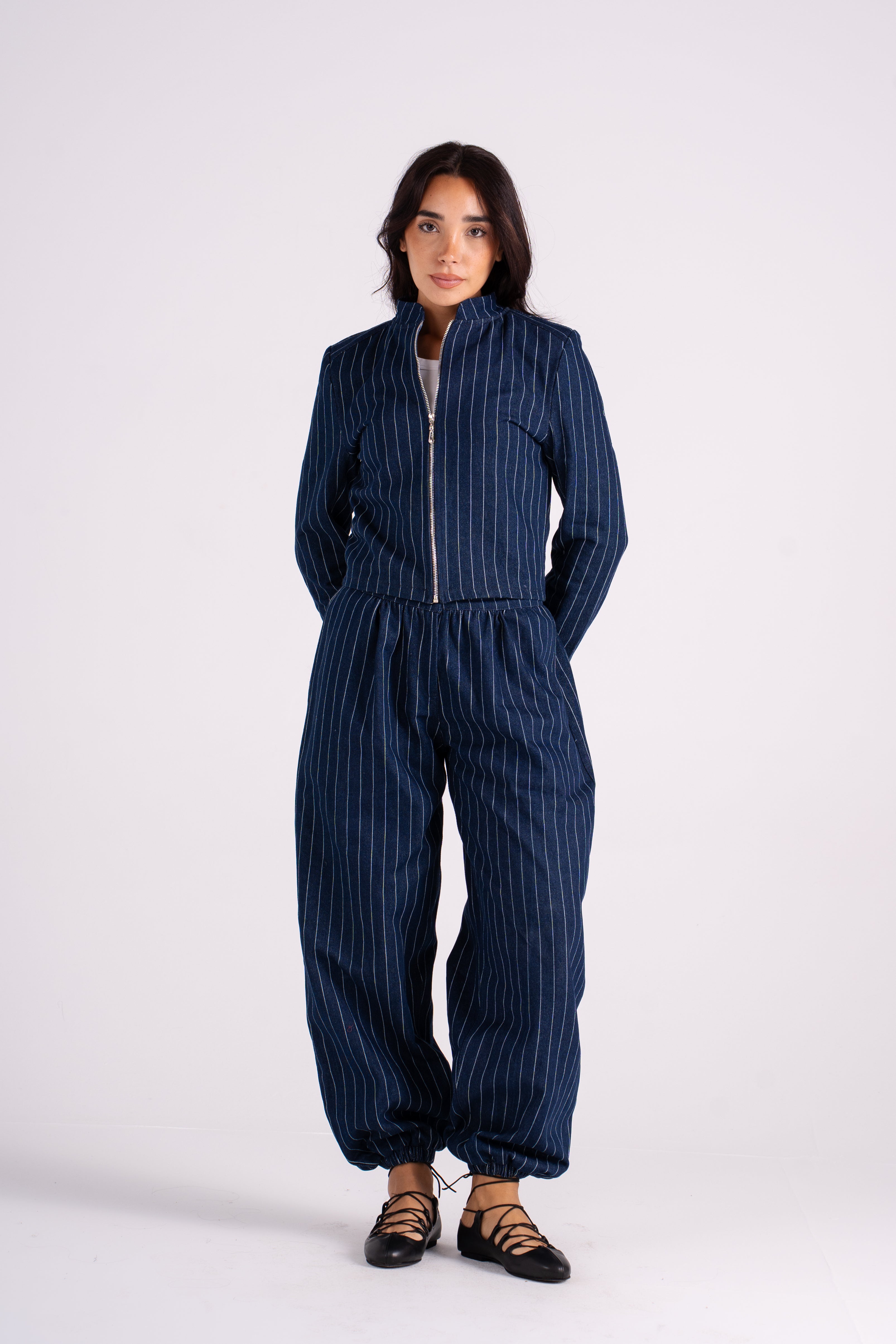 The Striped Denim Jacket