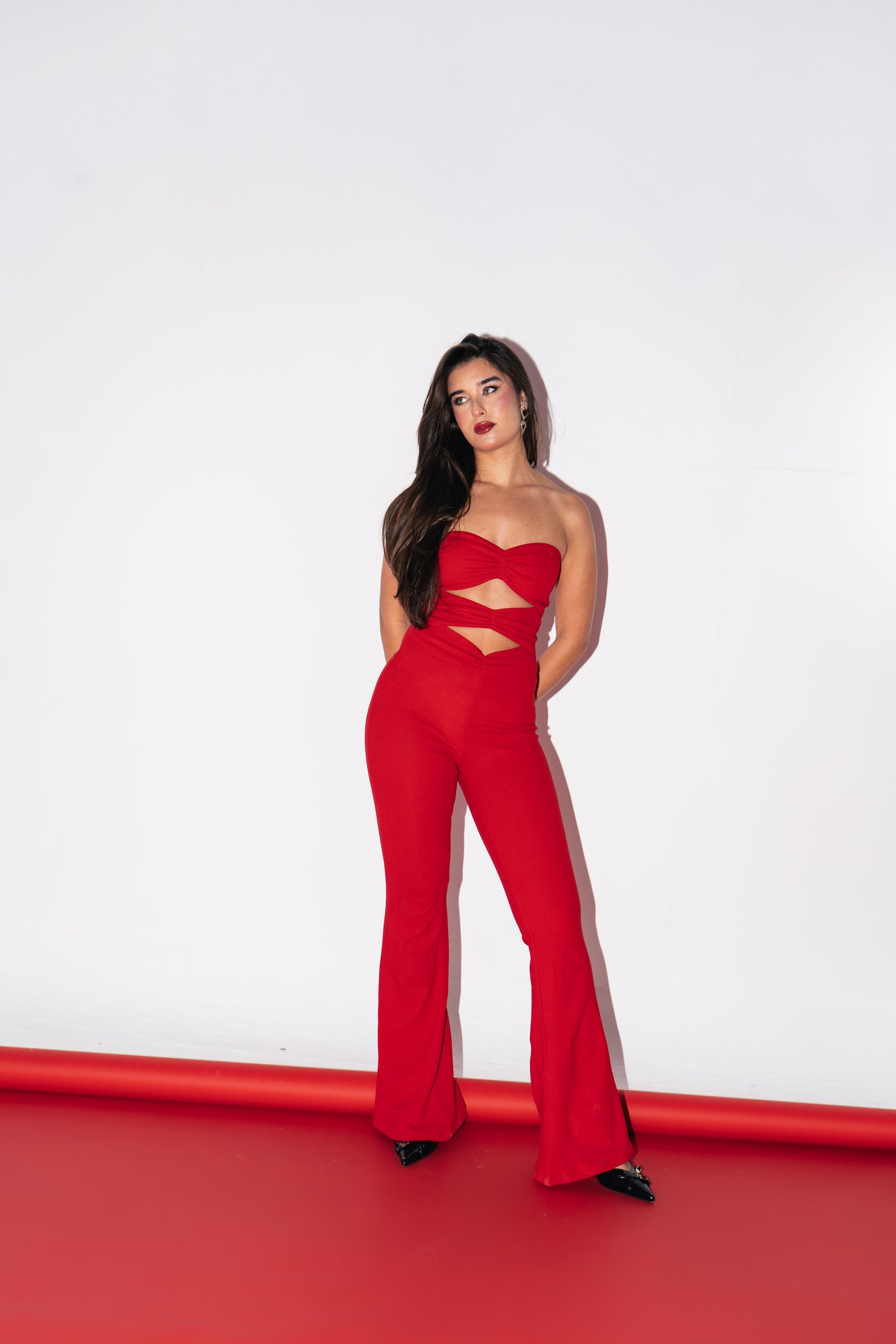 Retro Cutout Jumpsuit