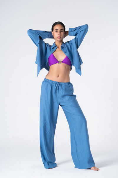 Linen Cropped Set