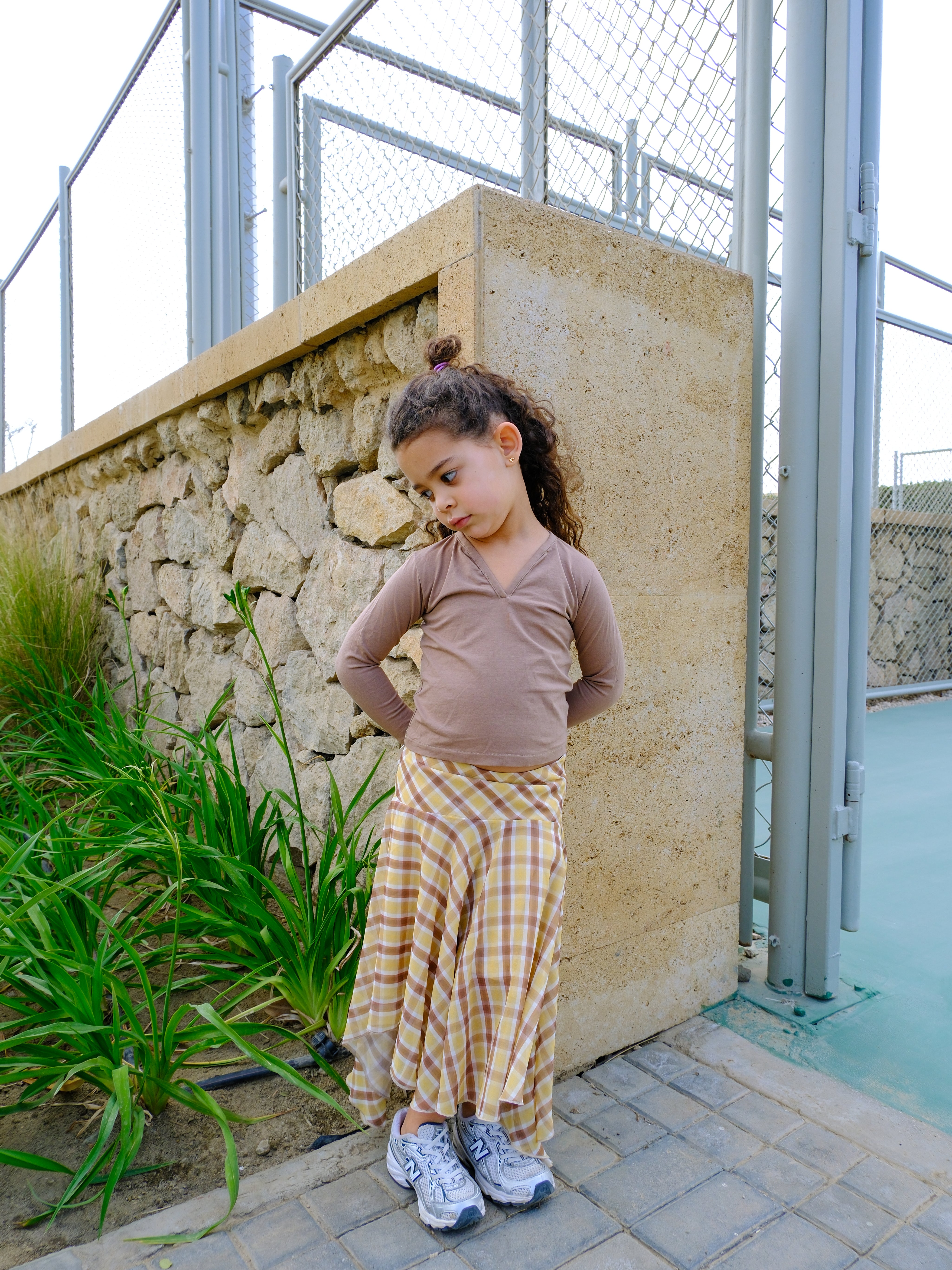 Kids Checkered Skirt