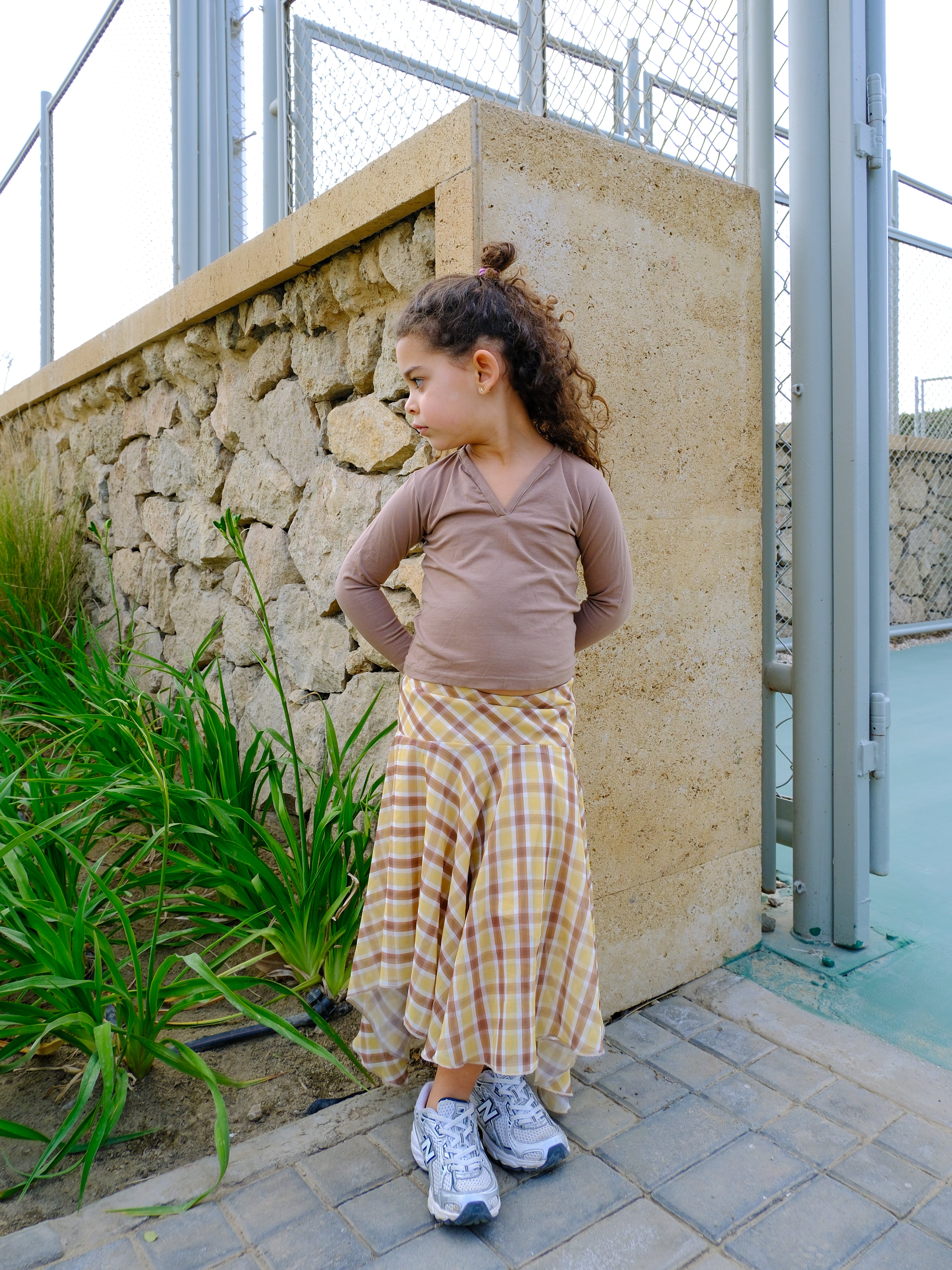 Kids Checkered Skirt