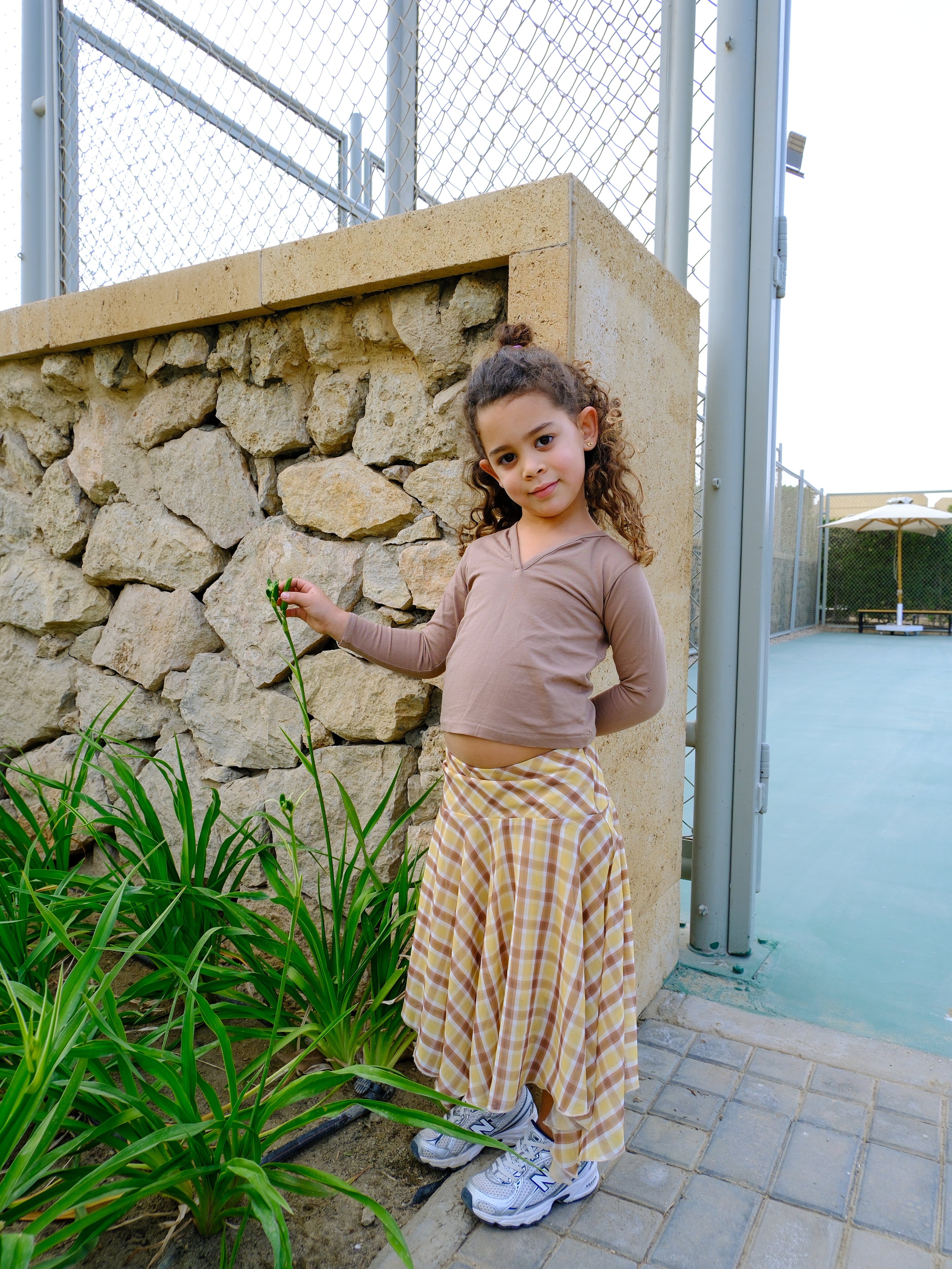 Kids Checkered Skirt