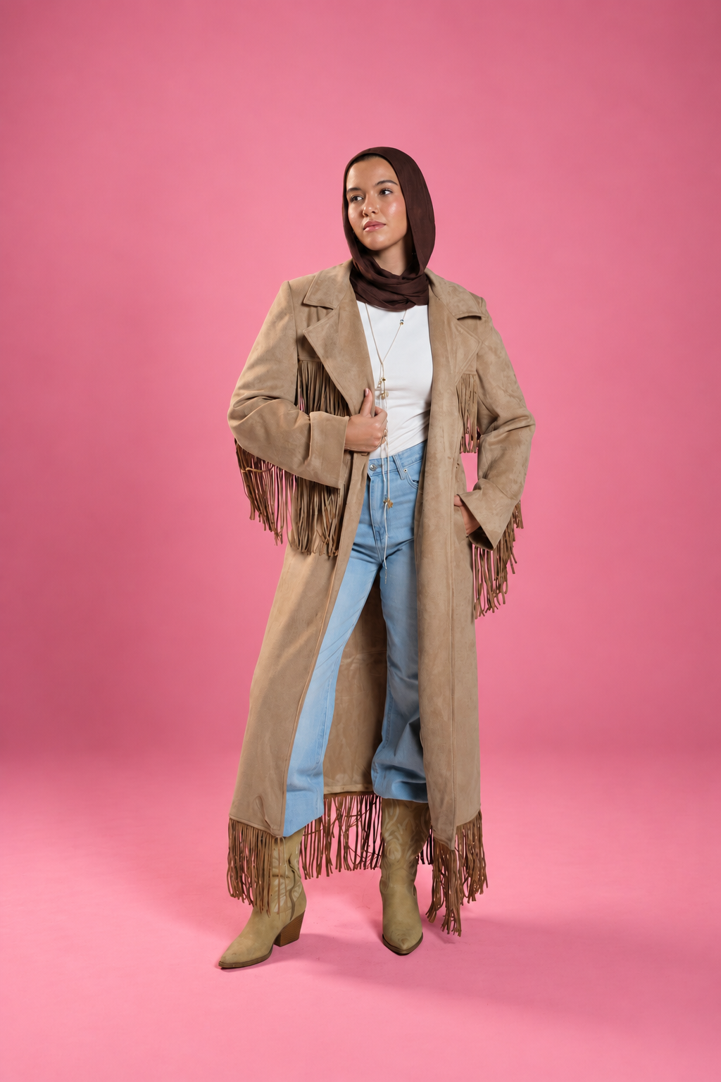The Fringe Suede Coat