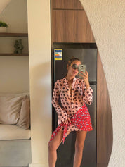 The Dotted Wrap Dress