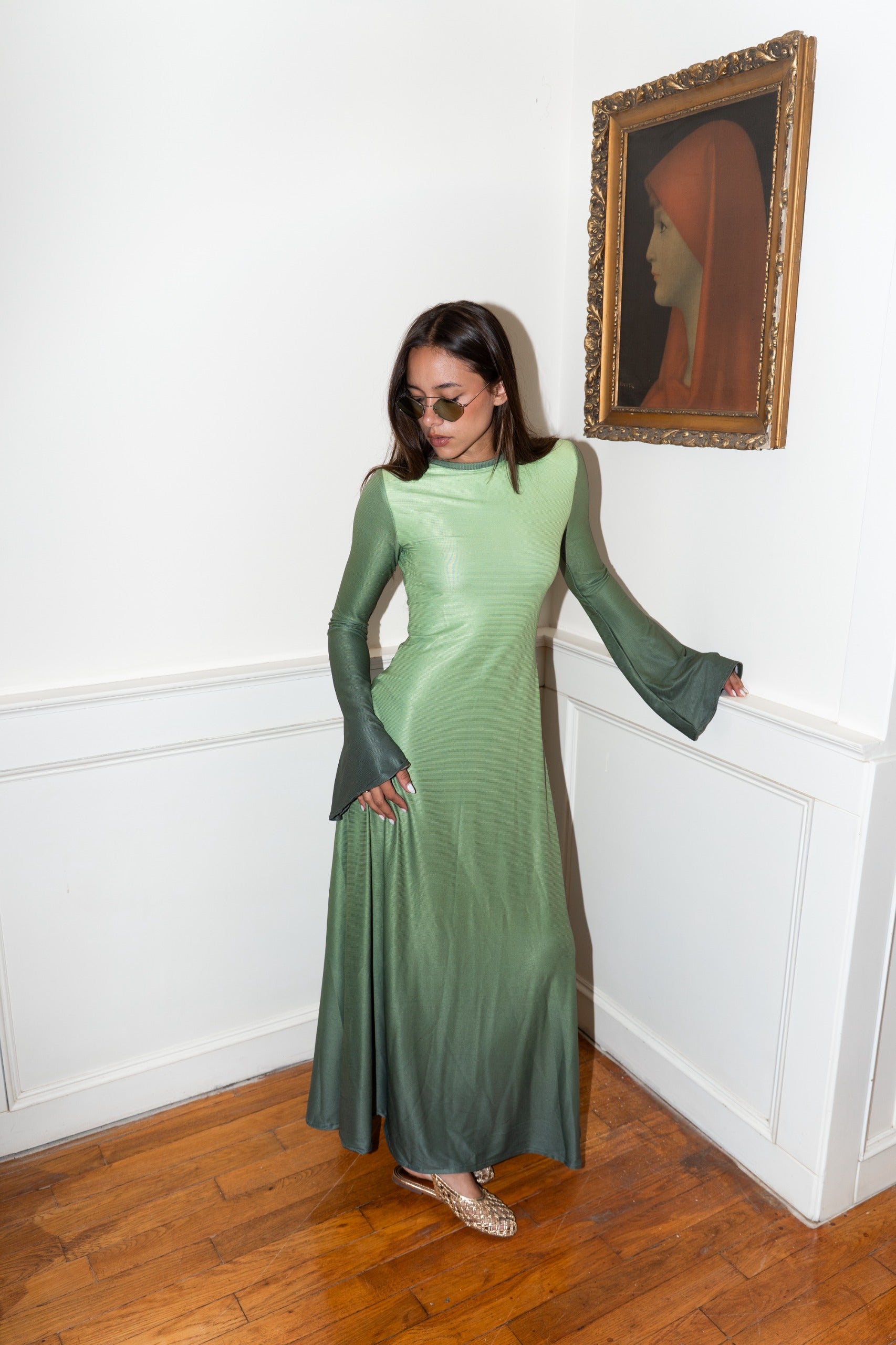 The Matcha Flare Dress