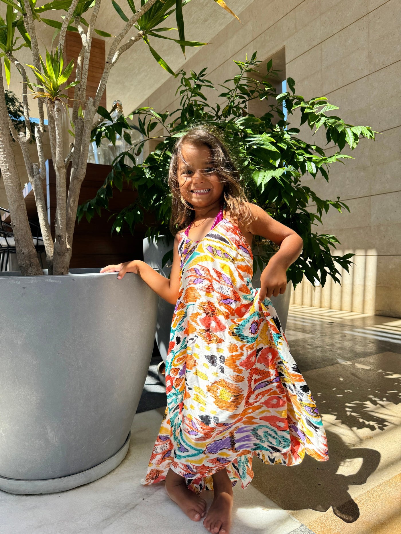 Kids Sunset Backless Dress