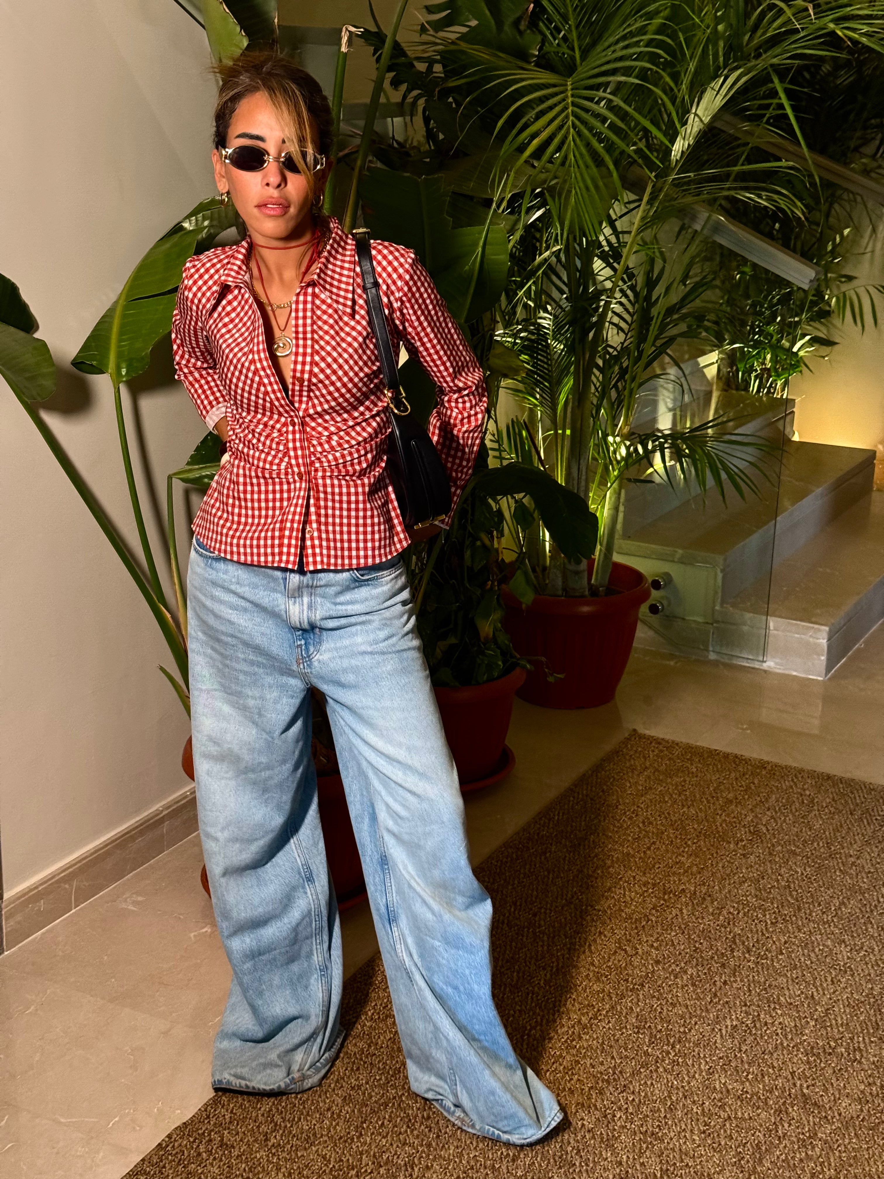 The Cherry Checkered Hourglass Shirt