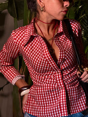 The Cherry Checkered Hourglass Shirt