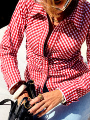 The Cherry Checkered Hourglass Shirt