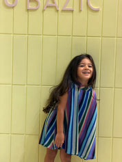 kids Blue rainbow dress