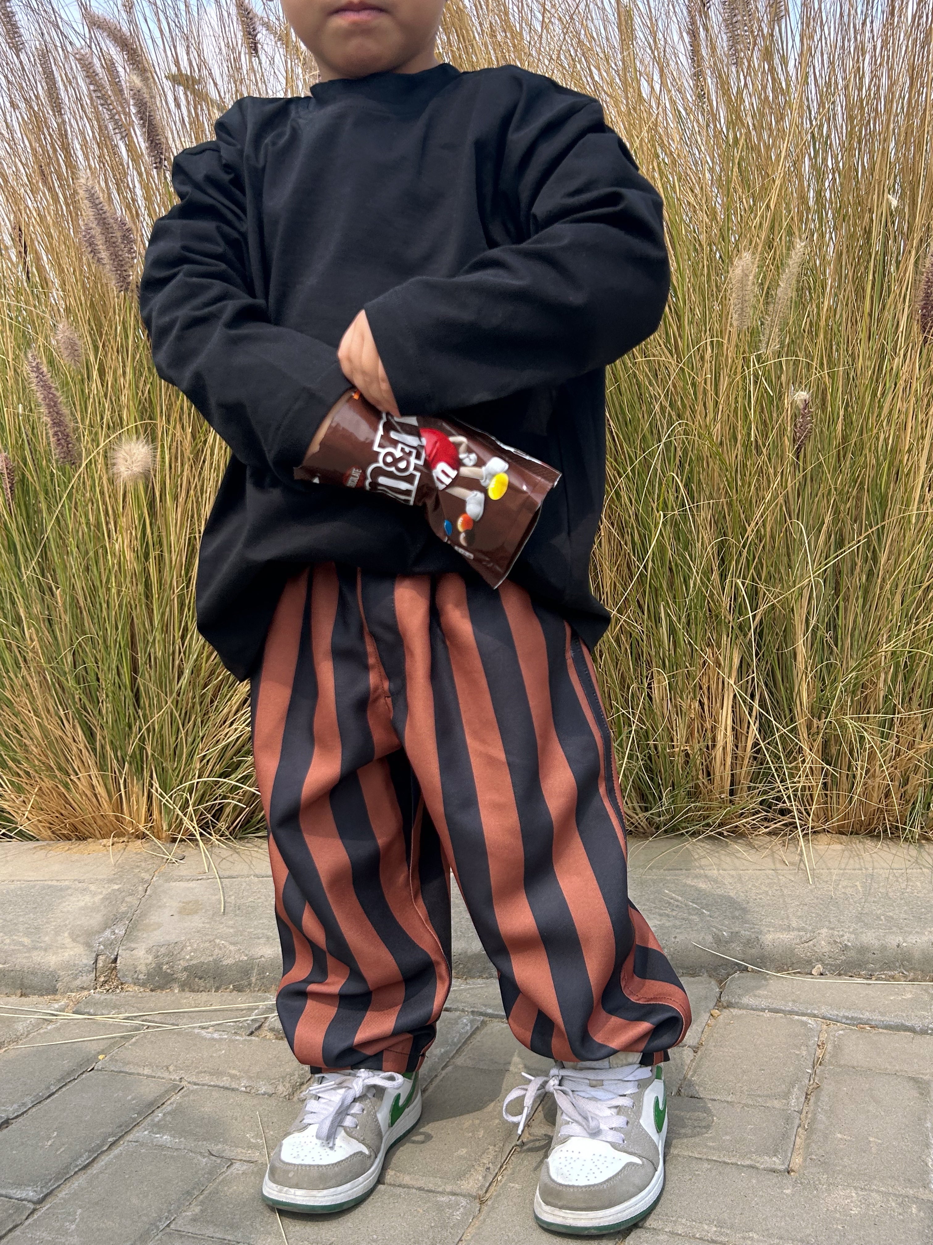 Kids Black Camel Pants