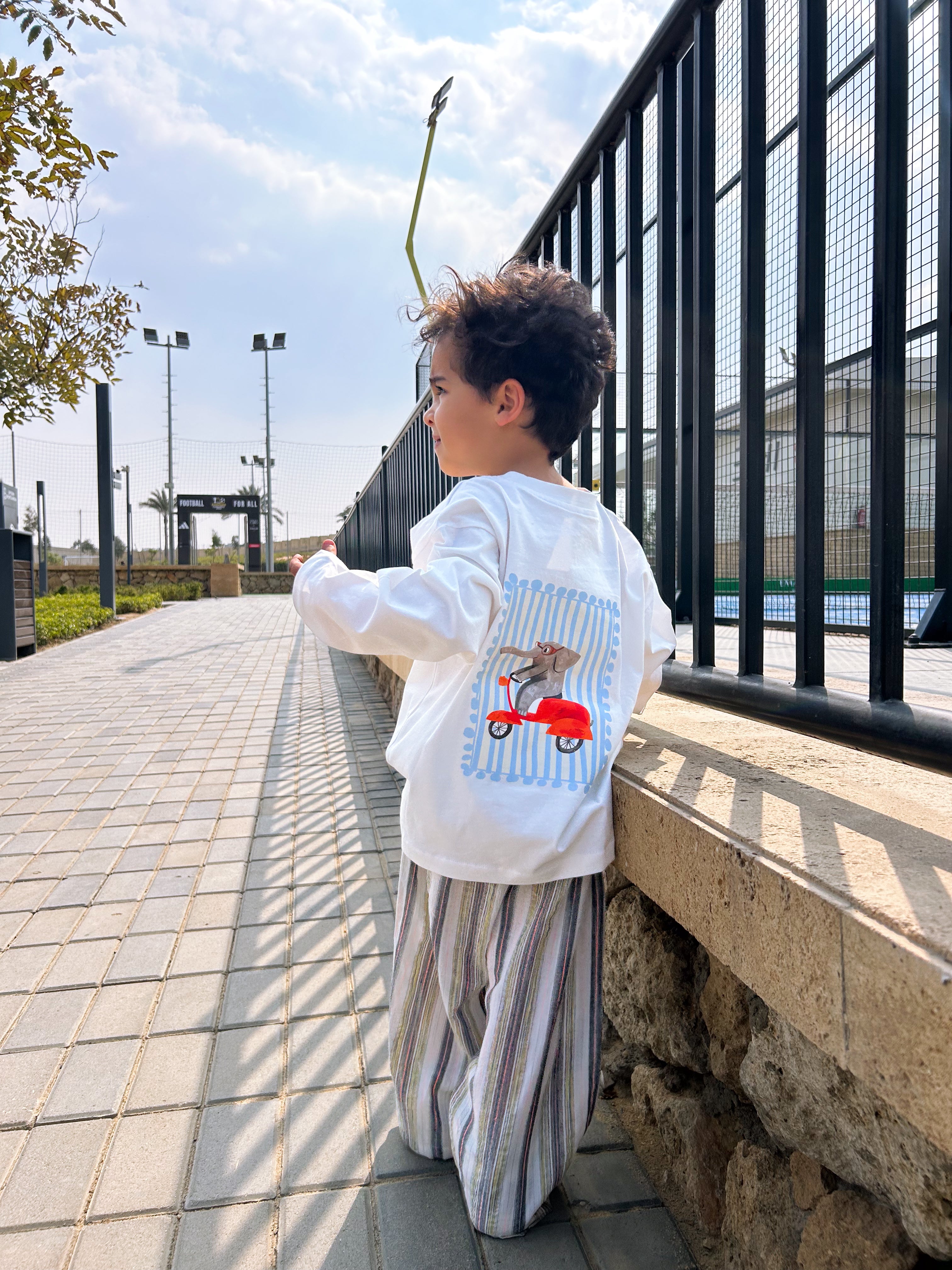 Kids Elephant Oversized Tshirt