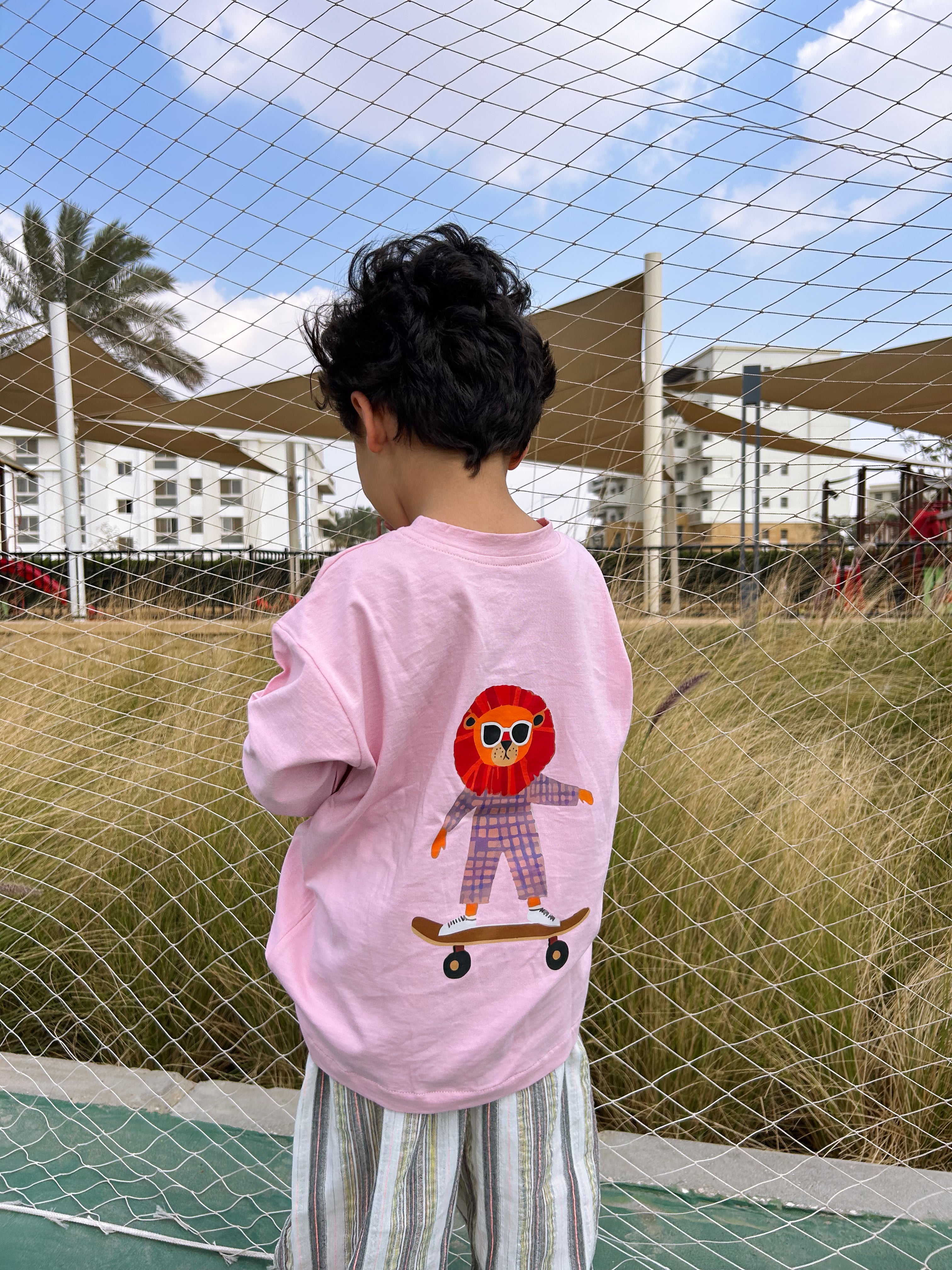 Kids Lion Oversized Tshirt
