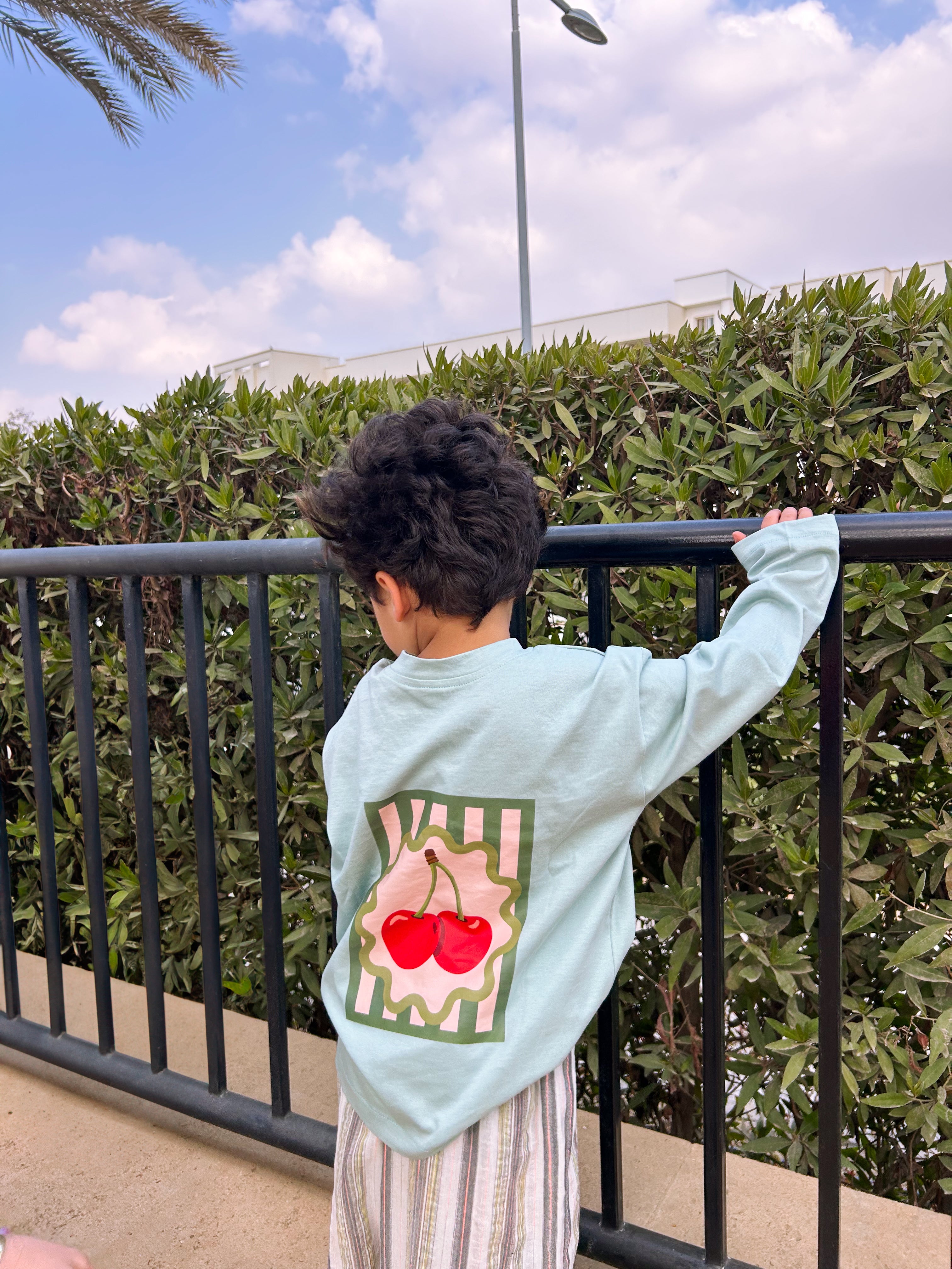 Kids Cherry Oversized Tshirt