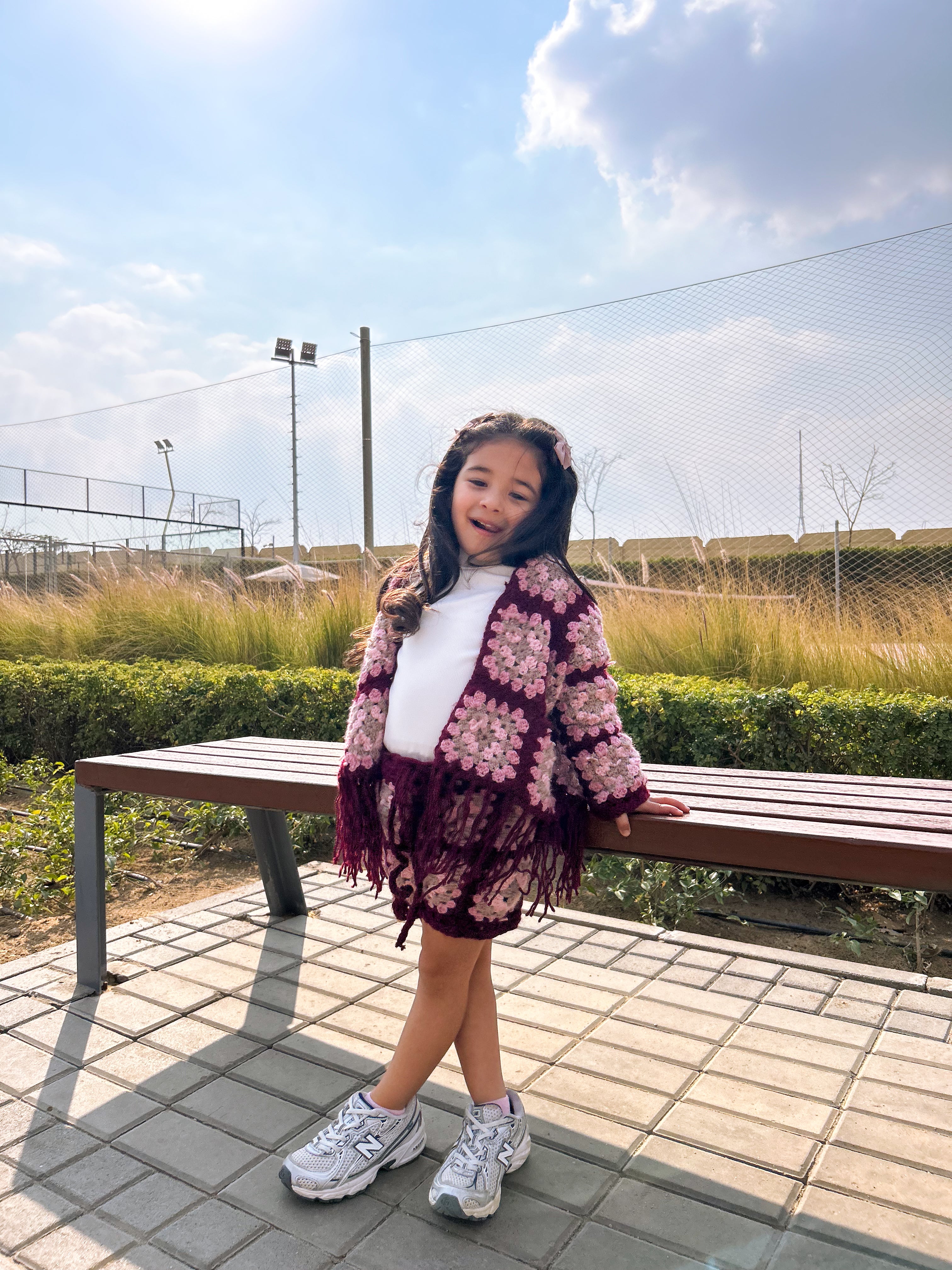 Kids Crochet Skirt set