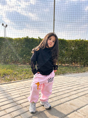 Kids Pink Leopard Pants