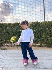 Kids Heart Denim Pants