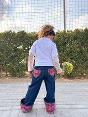 Kids Heart Denim Pants