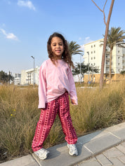 Kids Heart Patterned Pants