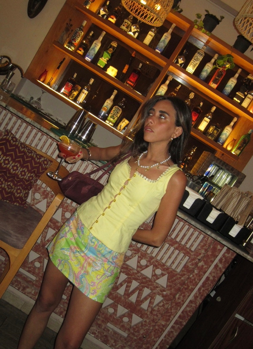 The Paisley Mini Skirt