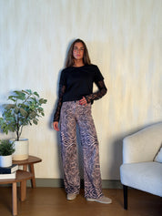 The Zebra Textured Pants