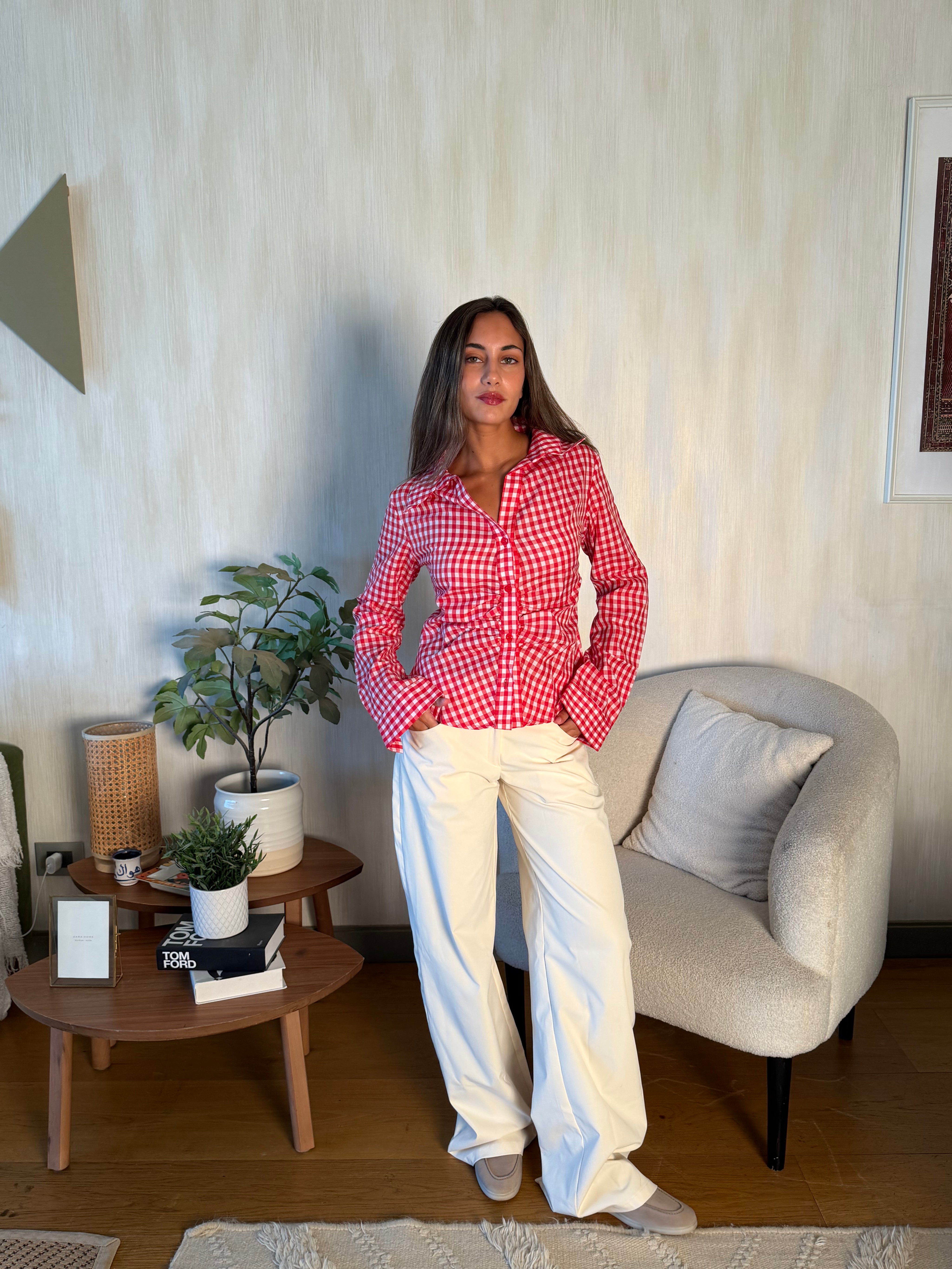 The Cherry Checkered Hourglass Shirt
