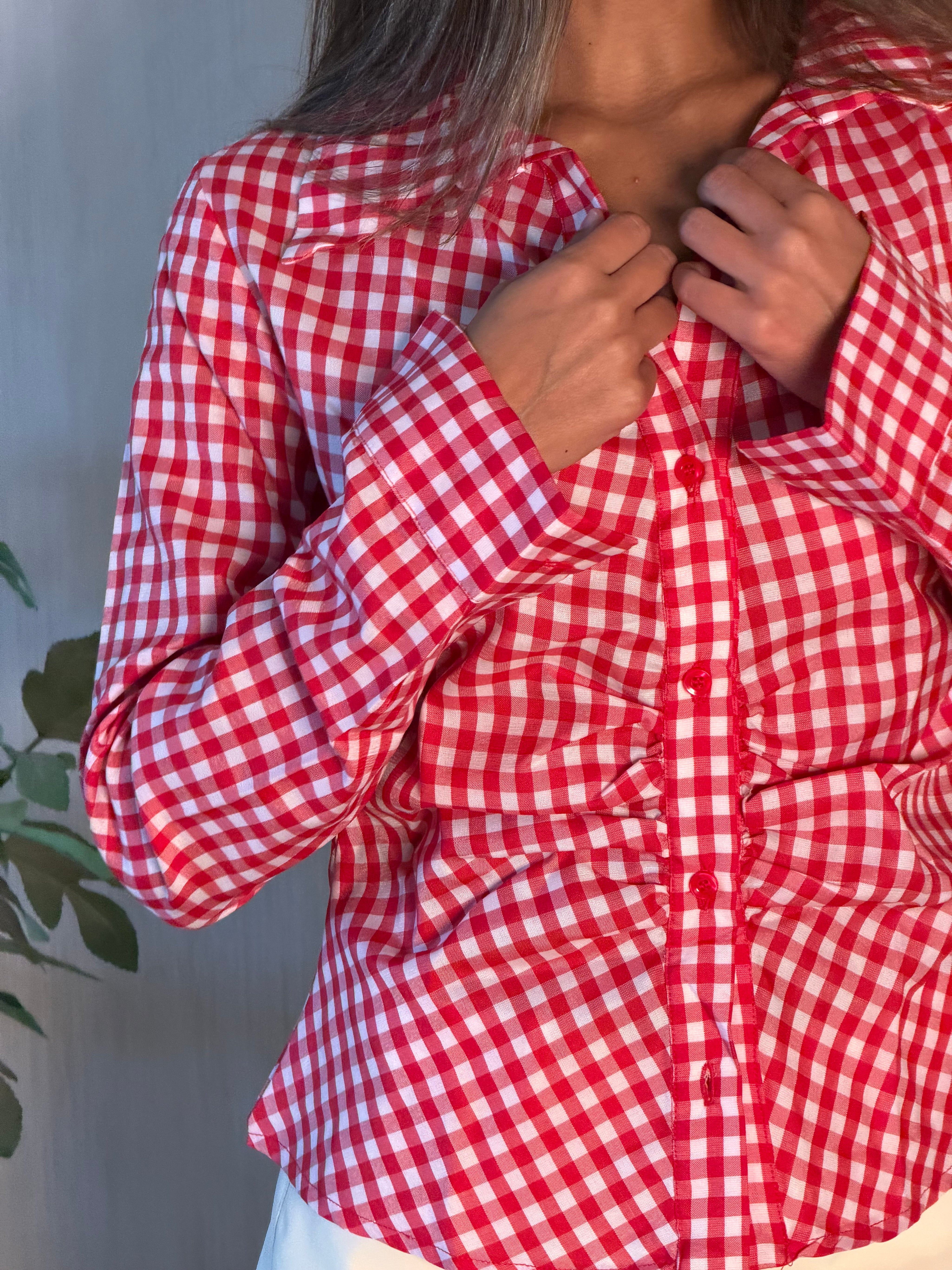 The Cherry Checkered Hourglass Shirt