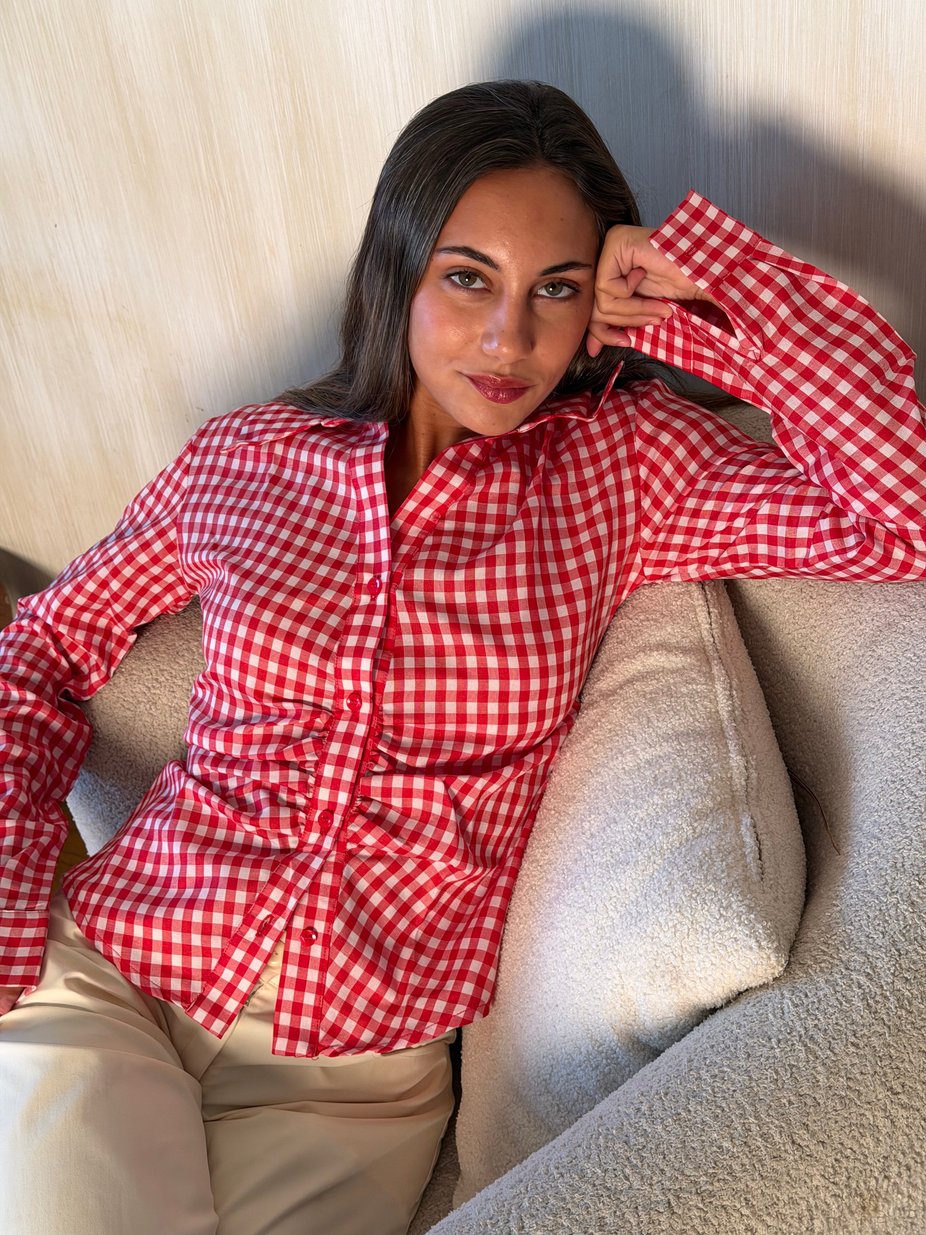 The Cherry Checkered Hourglass Shirt