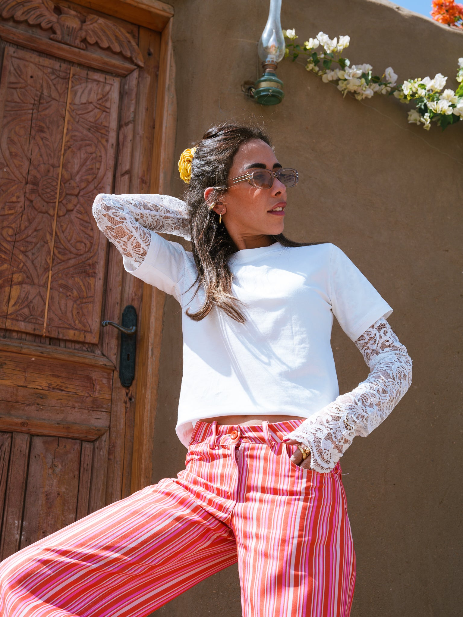 The Daylight Lace Sleeve Tee